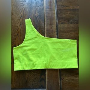 Girlfriend Collective Bianca One Shoulder Bra